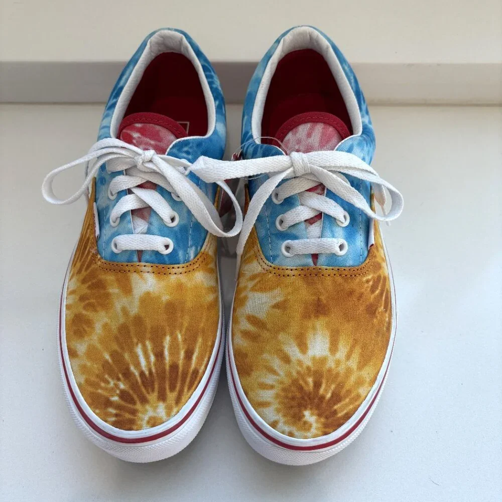 Vans Era Tie Dye Block Sneakers Low Top Lace Up Junior Size 6.5 Women’s 8 NEW